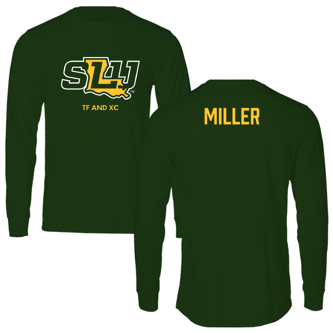 Southeastern Louisiana University TF and XC Forest Green Long Sleeve - Micah Miller