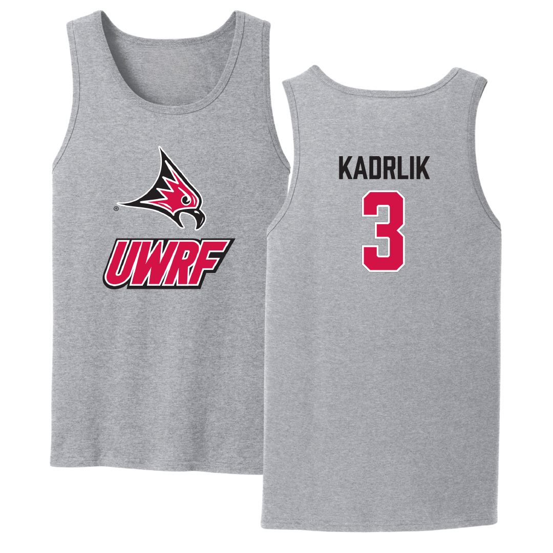University of Wisconsin-River Falls Ice Hockey Sport Gray Tank Top - #3 Madison Kadrlik