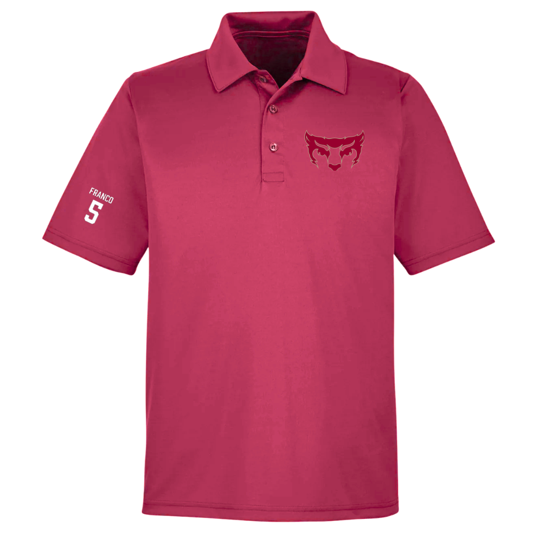 Willamette University Football Cardinal Polo - #5 Diego Franco