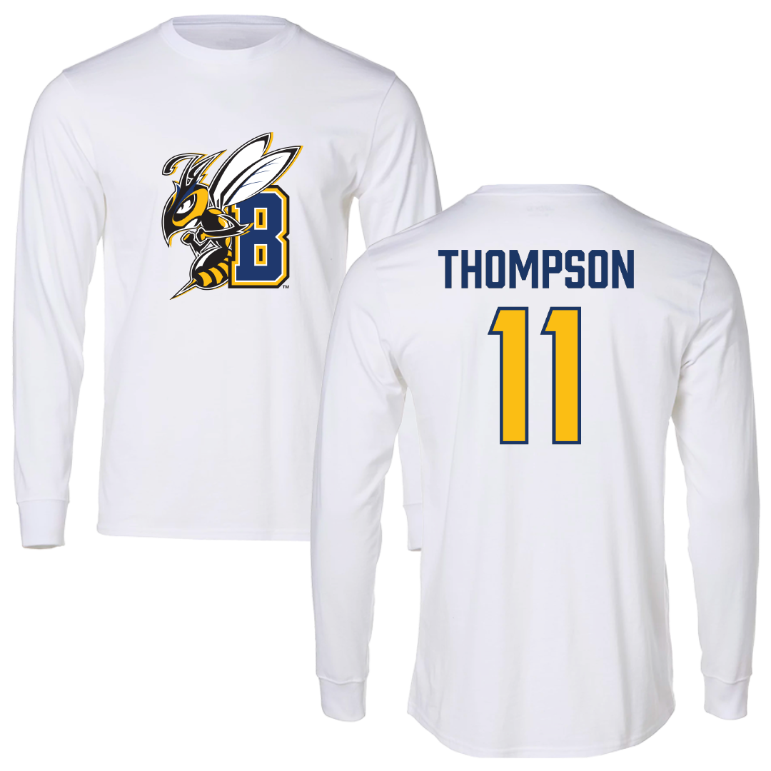 Montana State University Billings Soccer White Long Sleeve - #11 Abby Thompson