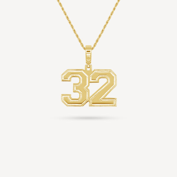 Gold Presidents Pendant and Chain - #32 Keegan Batka