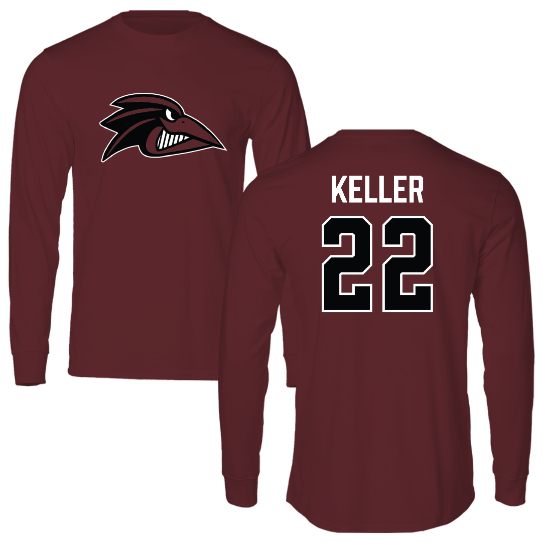 Franklin Pierce University Lacrosse (W) Maroon Long Sleeve - #22 Cece Keller