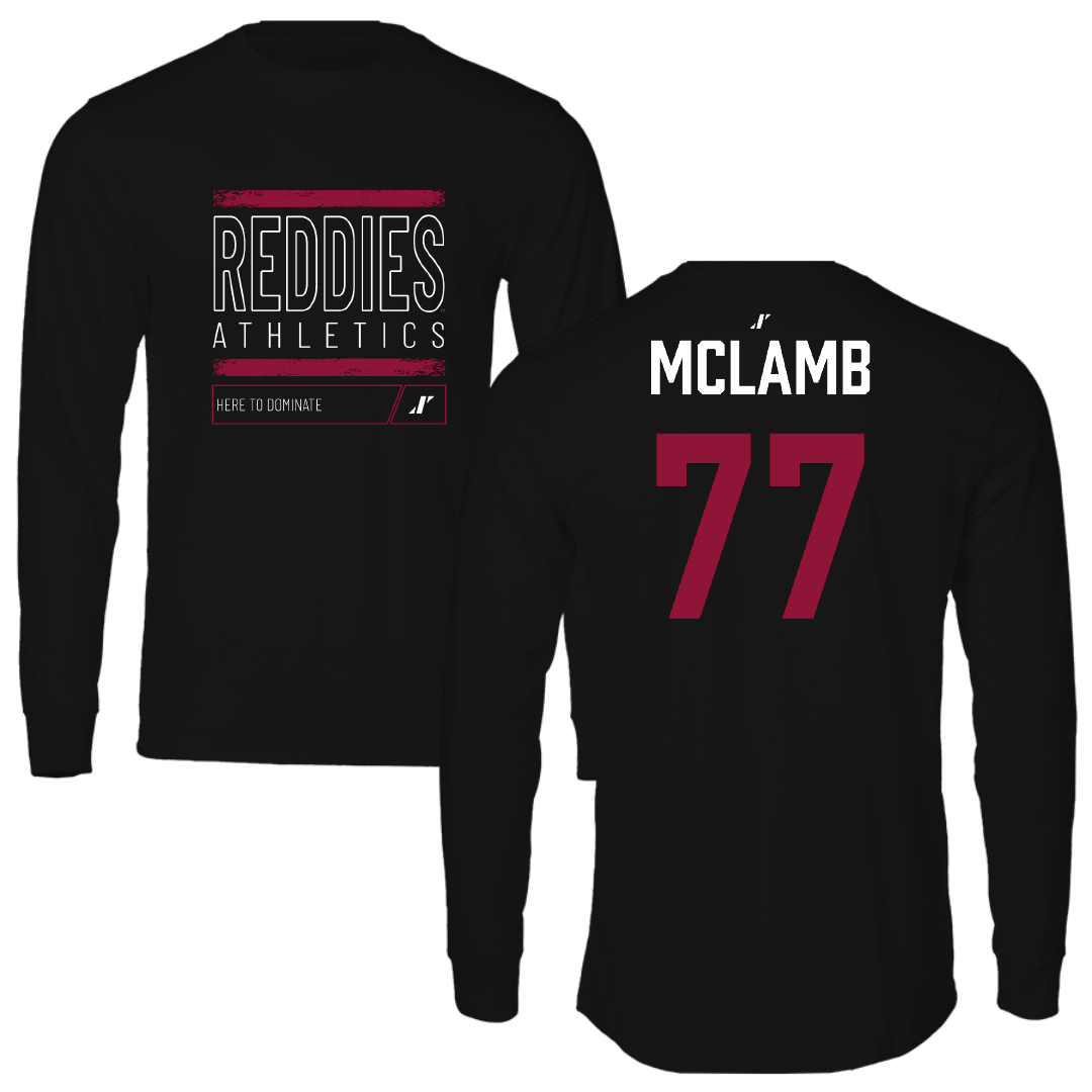 Henderson State University Softball Black Dominate Long Sleeve - #77 Mary McLamb