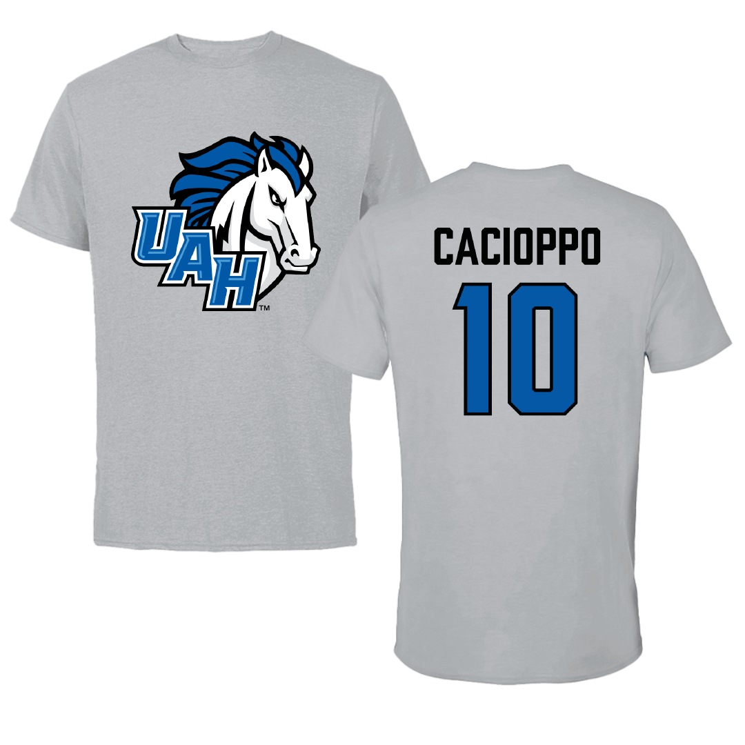 Huntsville Baseball Sport Gray Tee - #10 Cross Cacioppo