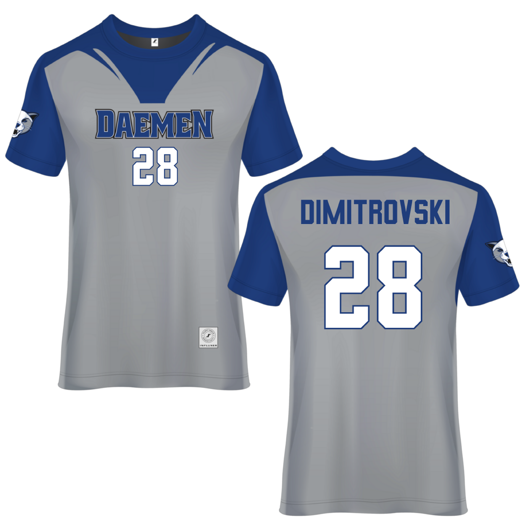 Daemen University Gray Soccer Jersey - #28 Allie Dimitrovski