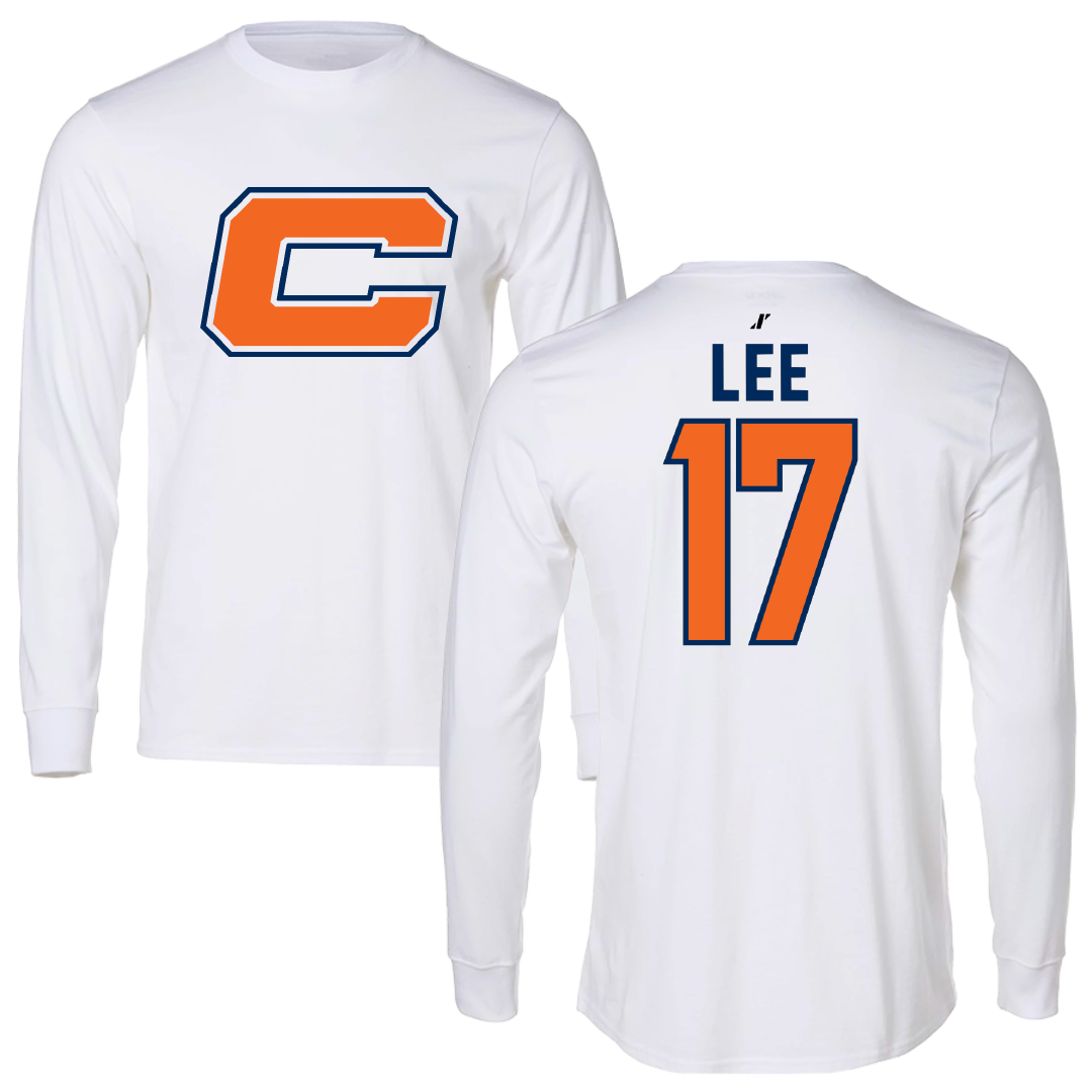 Carroll University Baseball White Performance Long Sleeve - #17 Gabe Lee