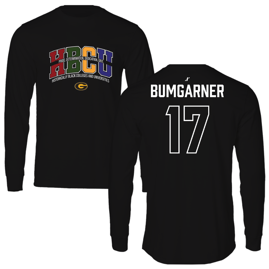 Grambling State University Soccer (W) Black HBCU Long Sleeve - #17 Mariyah Bumgarner