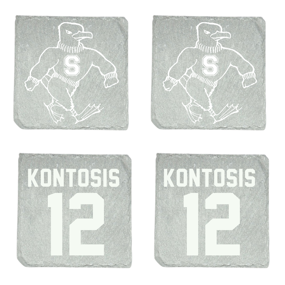 Salisbury University Football Stone Coaster (4 Pack)  - #12 Taj Kontosis