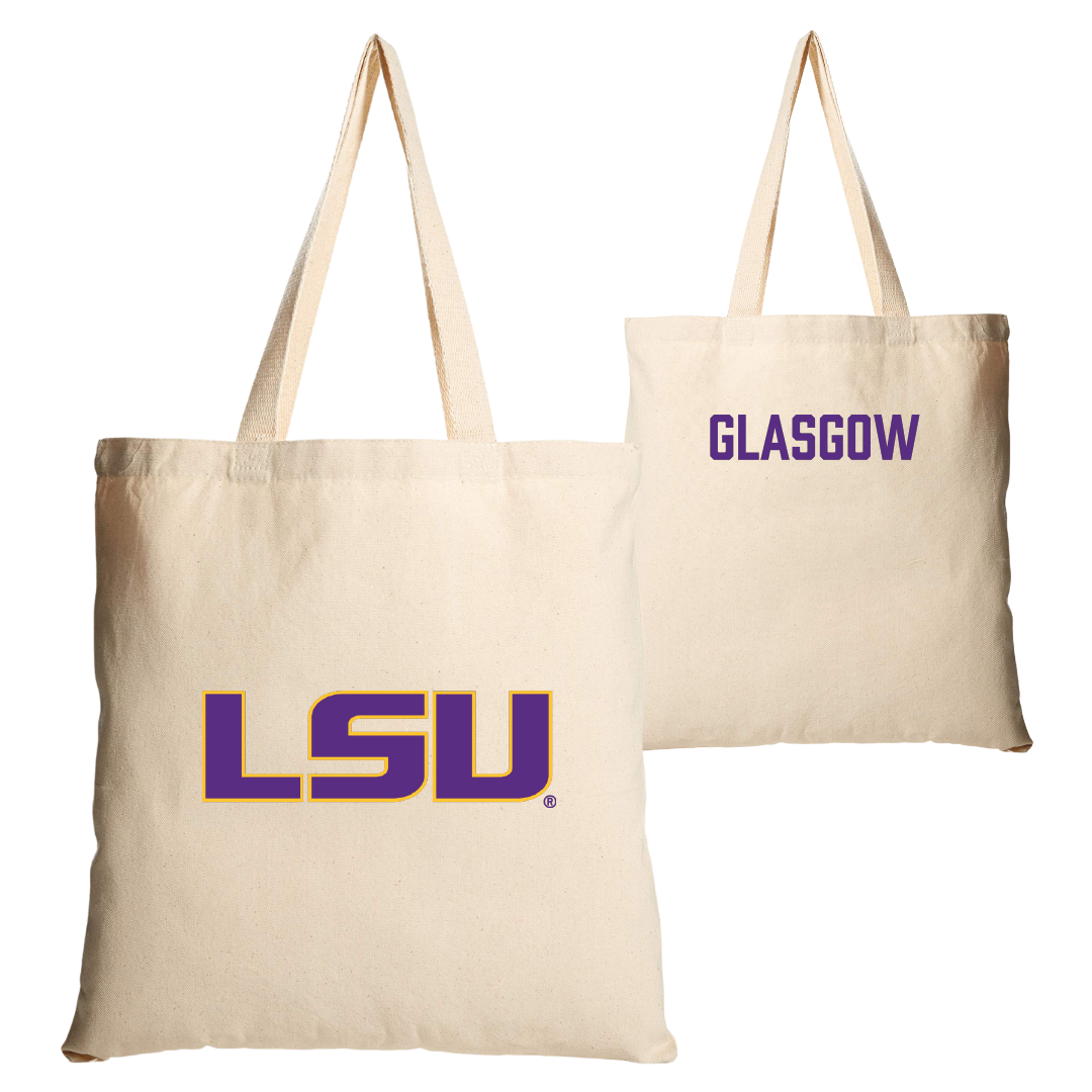 Louisiana State University TF and XC Tan Canvas Tote Bag - Amal Glasgow