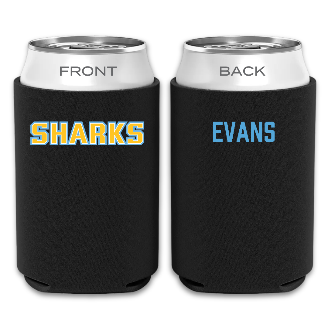 Long Island University Football Black Can Cooler - William Evans