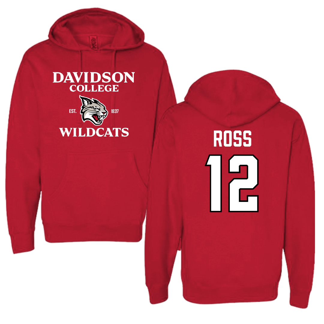 Davidson College Lacrosse (W) Red General Hoodie - #12 Brooke Ross