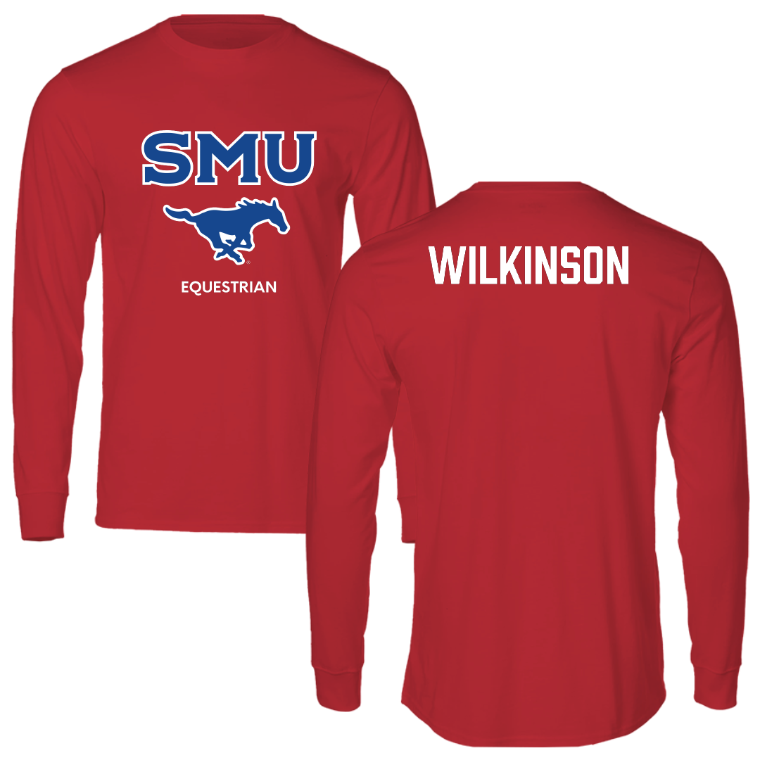 Southern Methodist University Equestrian Red Long Sleeve - Sakari Wilkinson