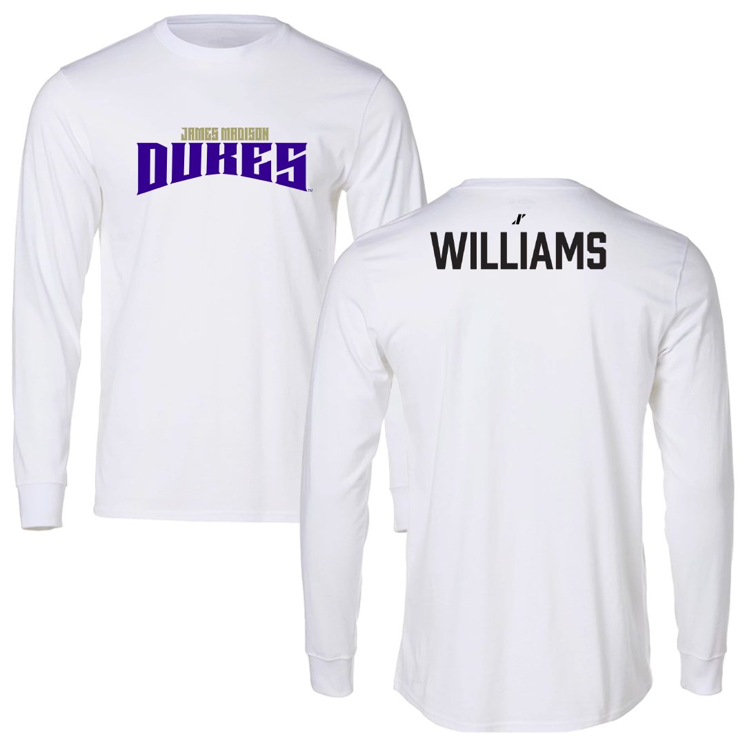 James Madison University Tennis White Classic Long Sleeve - Sophie Williams
