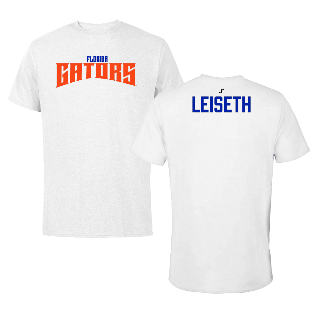 University of Florida TF and XC White Classic Performance Tee - Gracelyn Leiseth