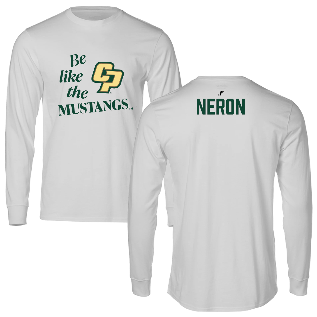 Cal Poly TF and XC Light Gray Be Like Us Long Sleeve - Colby Neron