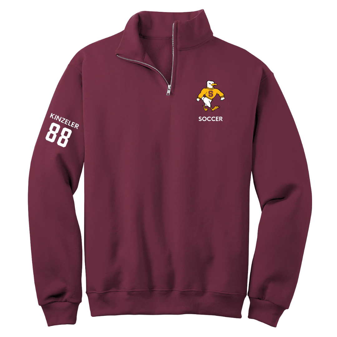 Salisbury University Soccer (W) Maroon Quarter-Zip - #88 Riley Kinzeler