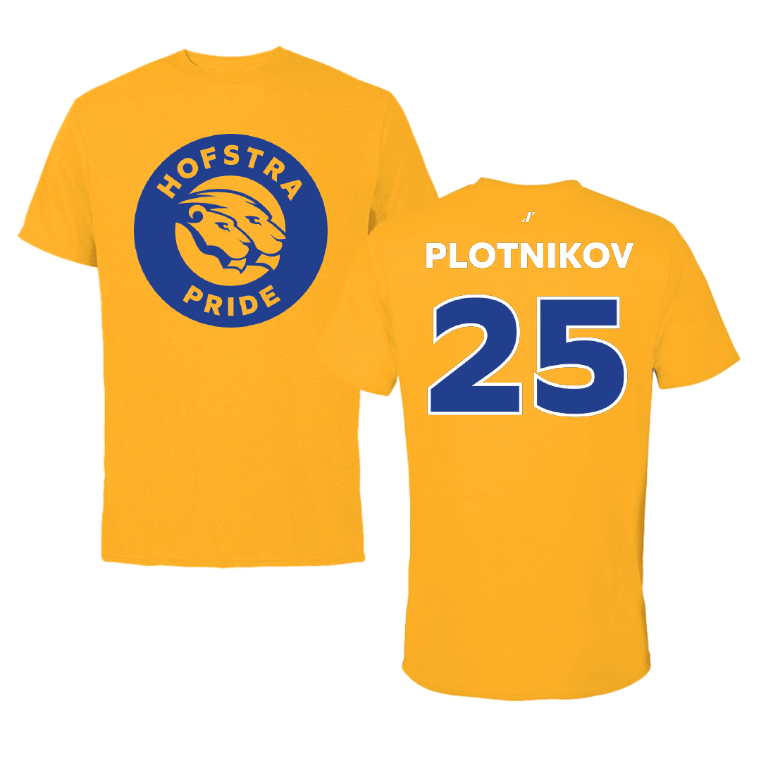 Hofstra University Basketball (M) Gold Tee - #25 German Plotnikov