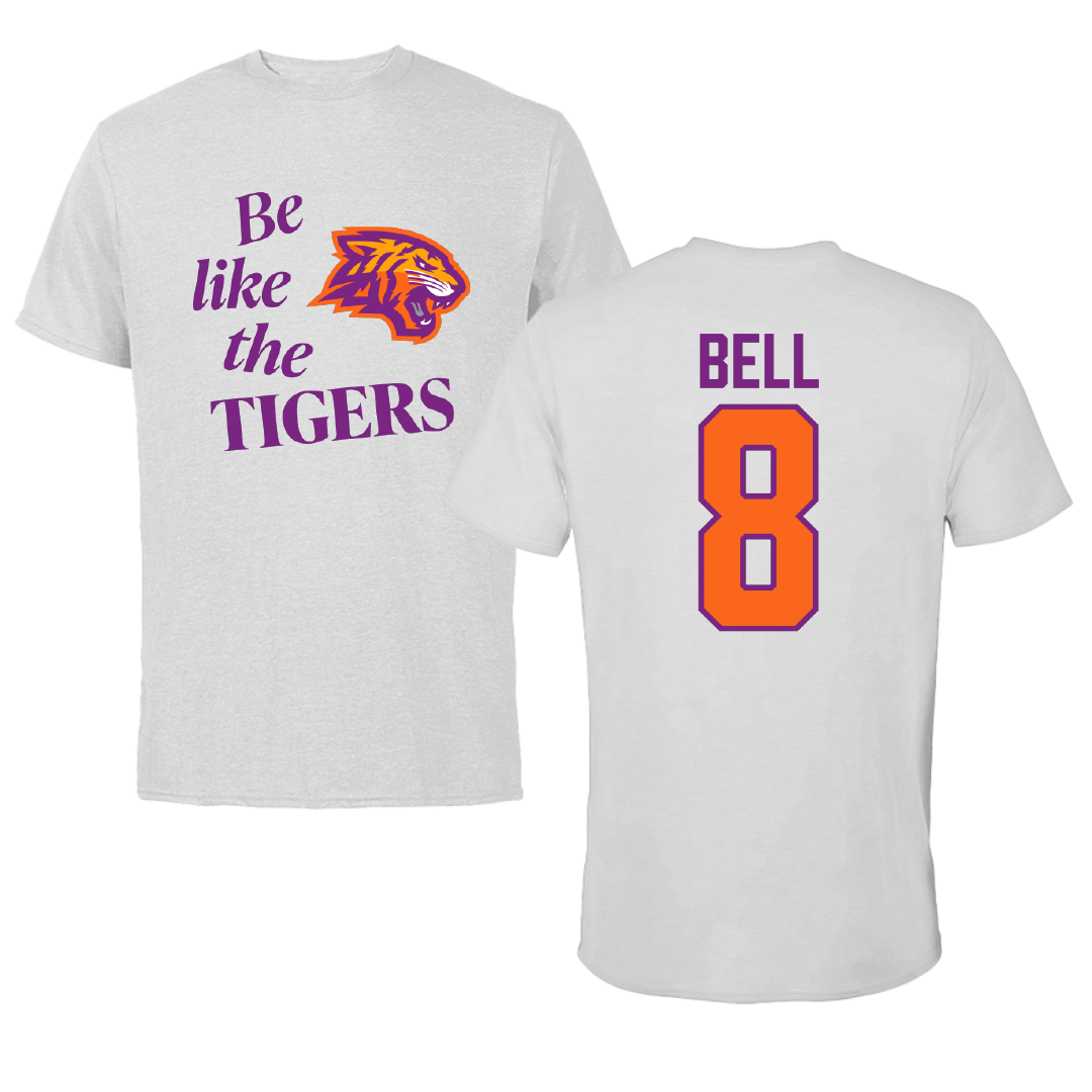 Edward Waters University Baseball Light Gray Be Like Us Tee - #8 Eric Bell