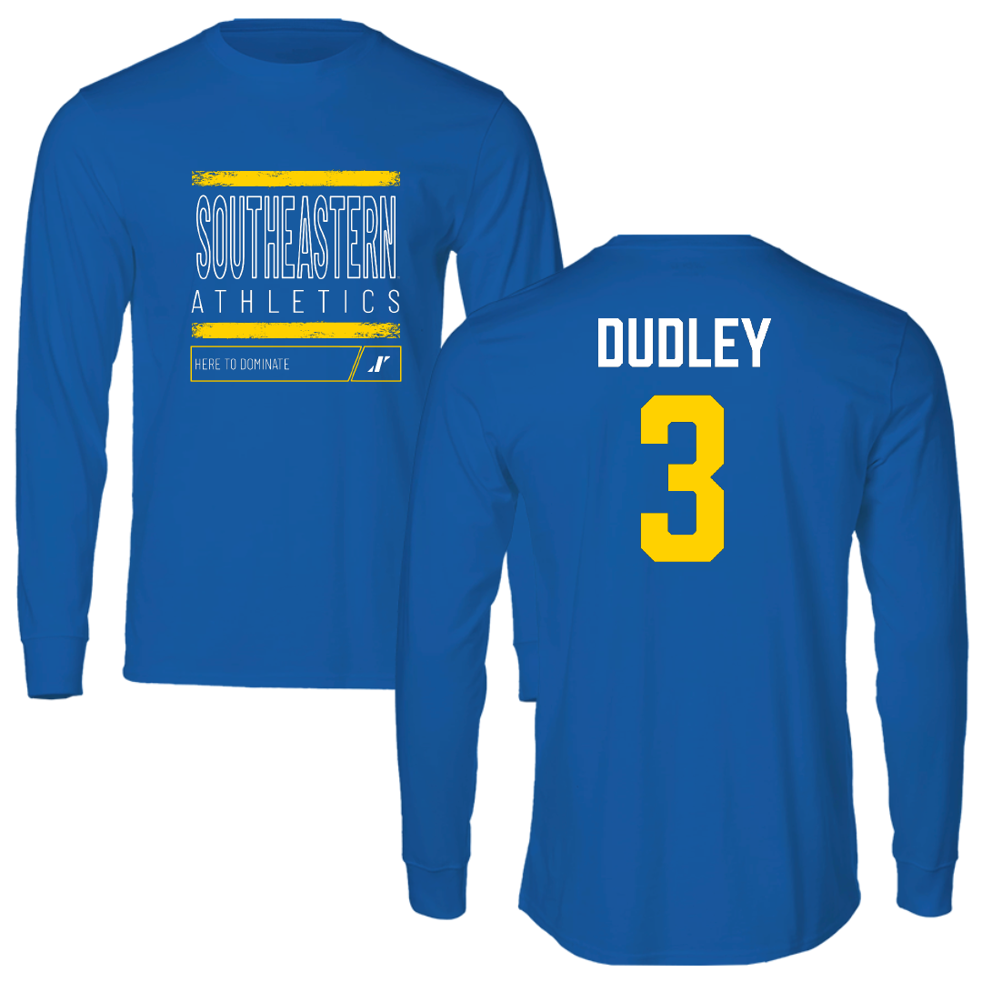 Southeastern Oklahoma State University Softball Blue Dominate Long Sleeve - #3 Emma Dudley
