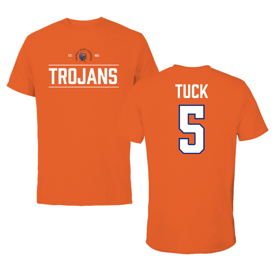 Virginia State University Lacrosse (W) Orange General Tee - #5 Carea Tuck