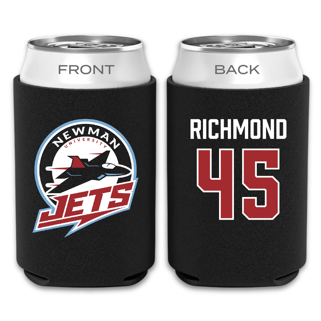 Newman University Baseball Black Can Cooler - #45 Chris Richmond