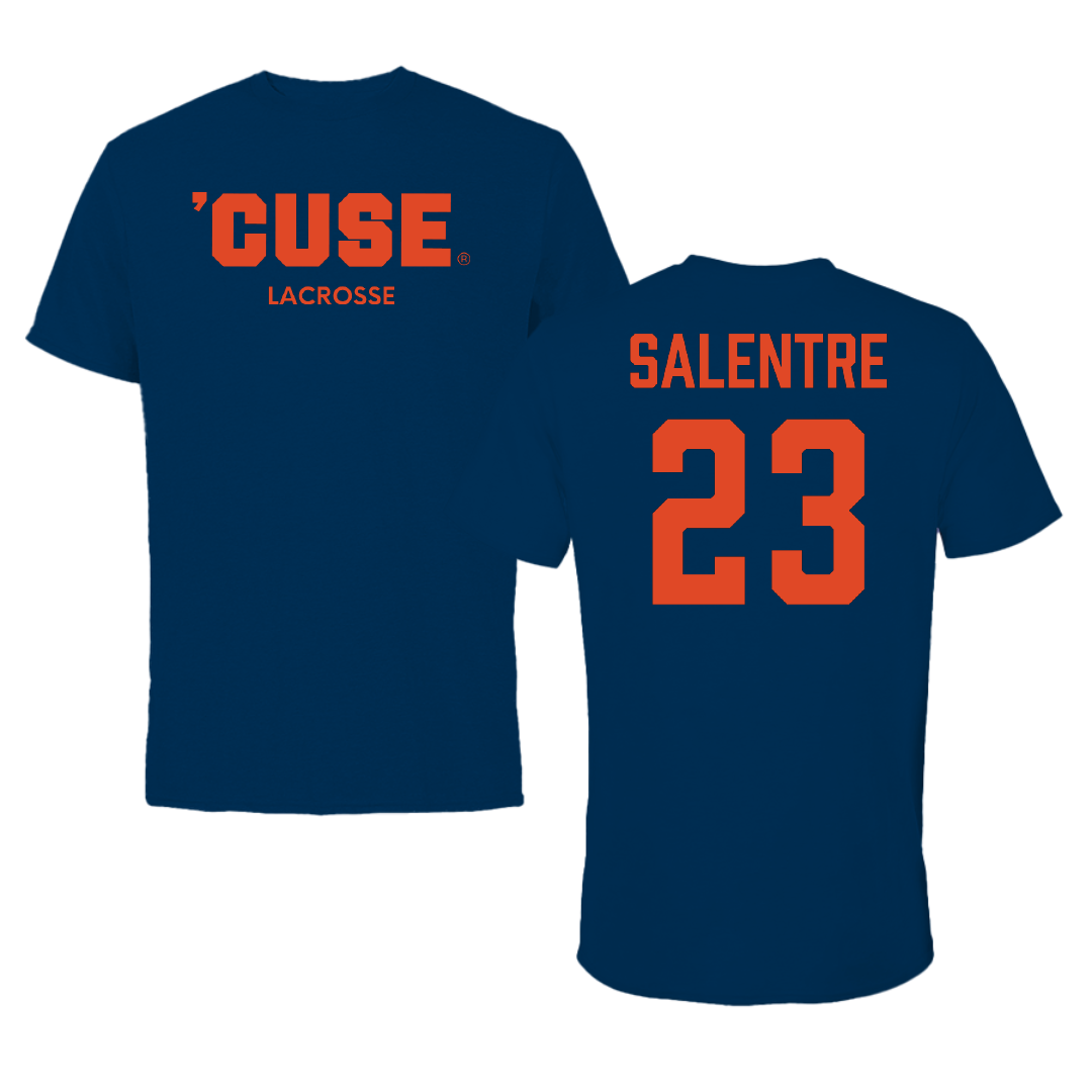 Syracuse University Lacrosse (W) Navy Tee - #23 Mackenzie Salentre
