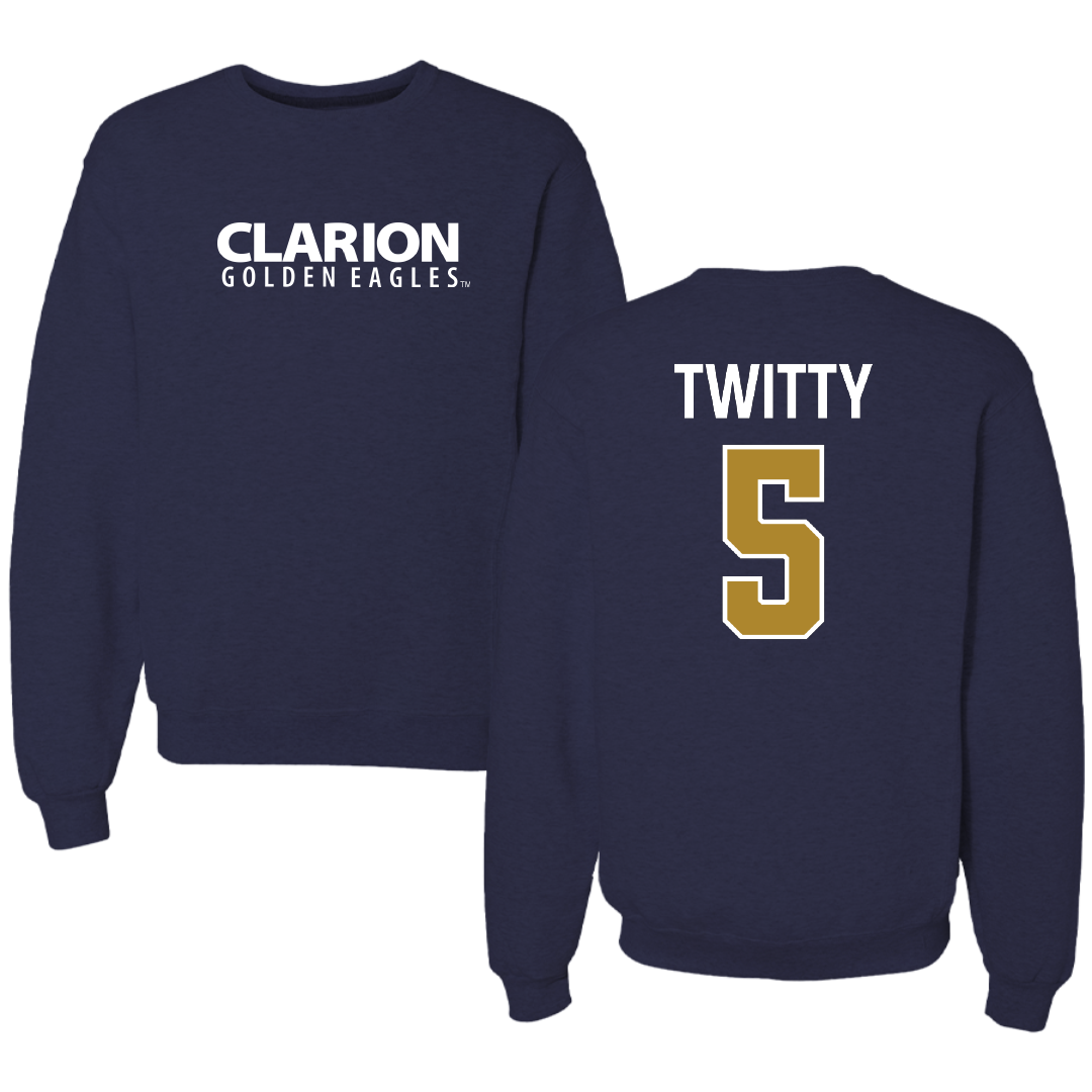 PennWest Clarion Basketball Navy Crewneck - #5 Jaylyn Twitty