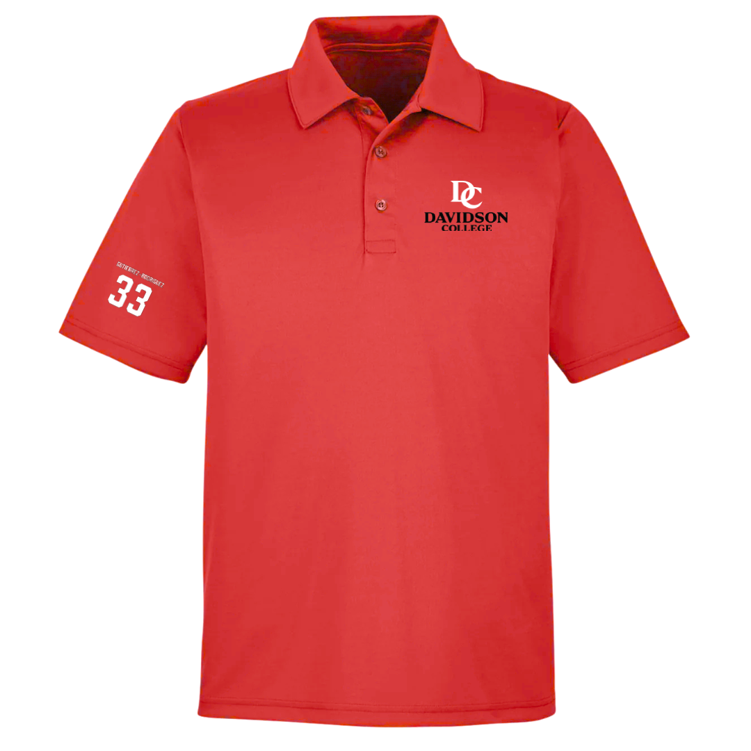 Davidson College Basketball (W) Red Polo - #33 Stephanie Gutierrez-Rodriguez