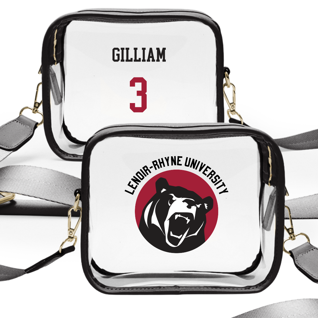 Lenoir-Rhyne University Softball Black Clear Stadium Bag - #3 Alycea Gilliam