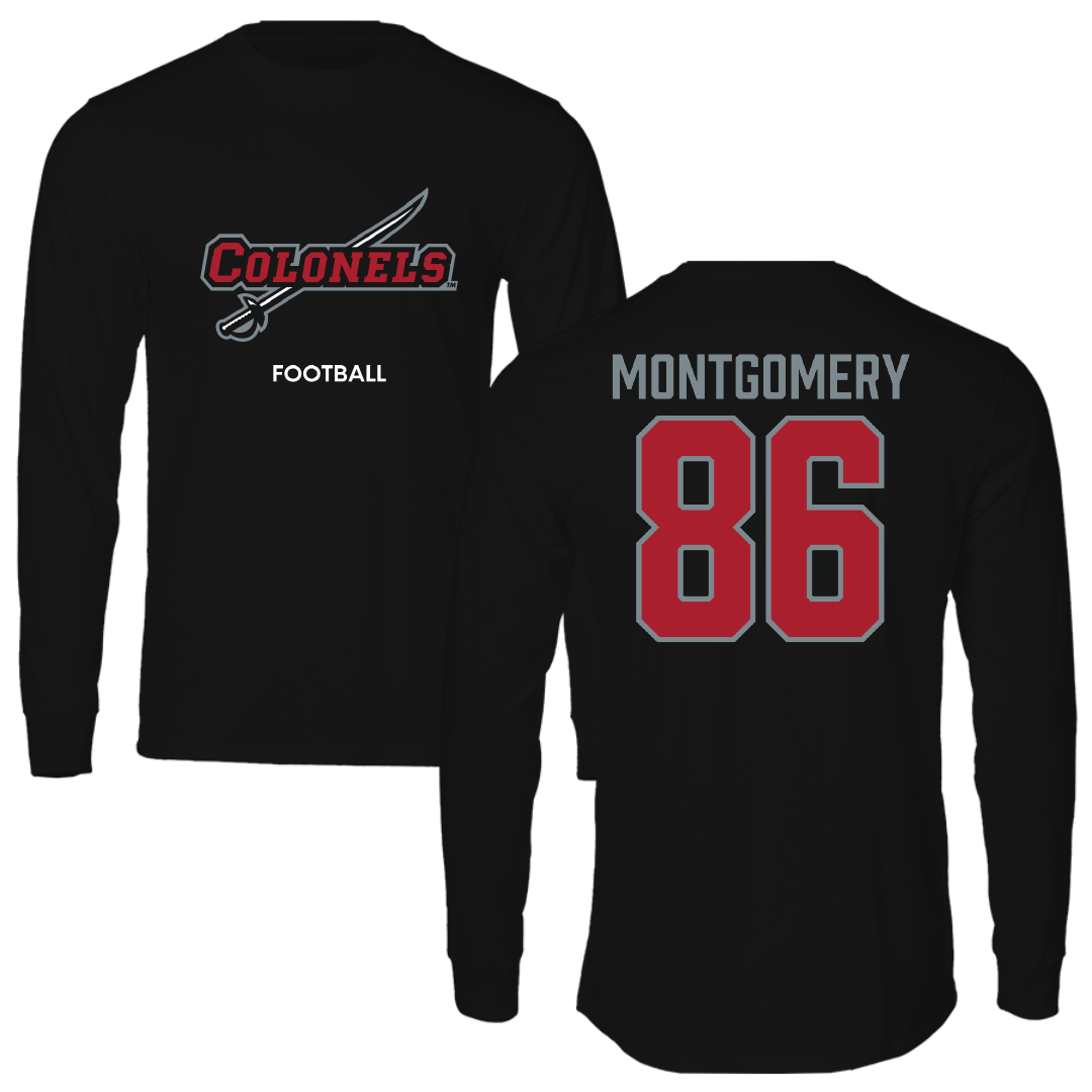 Nicholls State University Football Black Colonels Long Sleeve - #86 Ty Montgomery