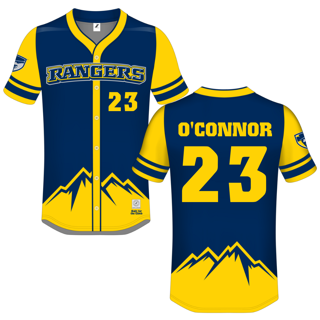 Regis University (Colorado) Navy Campus Connect Button-Down Jersey - #23 Carmen O'Connor