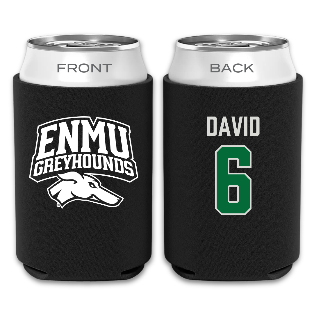 Eastern New Mexico University Volleyball Black Can Cooler - #6 Jayla David