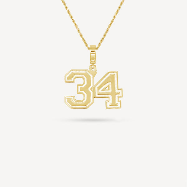 Gold Presidents Pendant and Chain - #34 Ej King