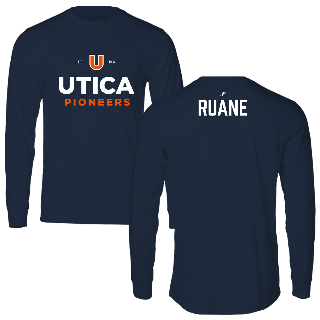 Utica University Basketball (M) Navy General Long Sleeve - Jackson Ruane