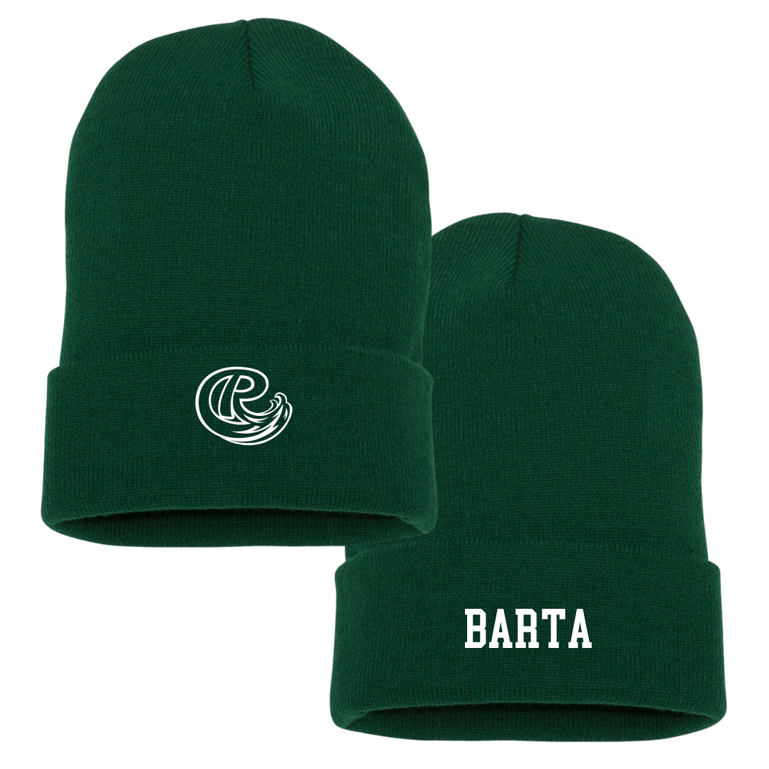 Roosevelt University Baseball University Green Beanie - #49 Joshua Barta