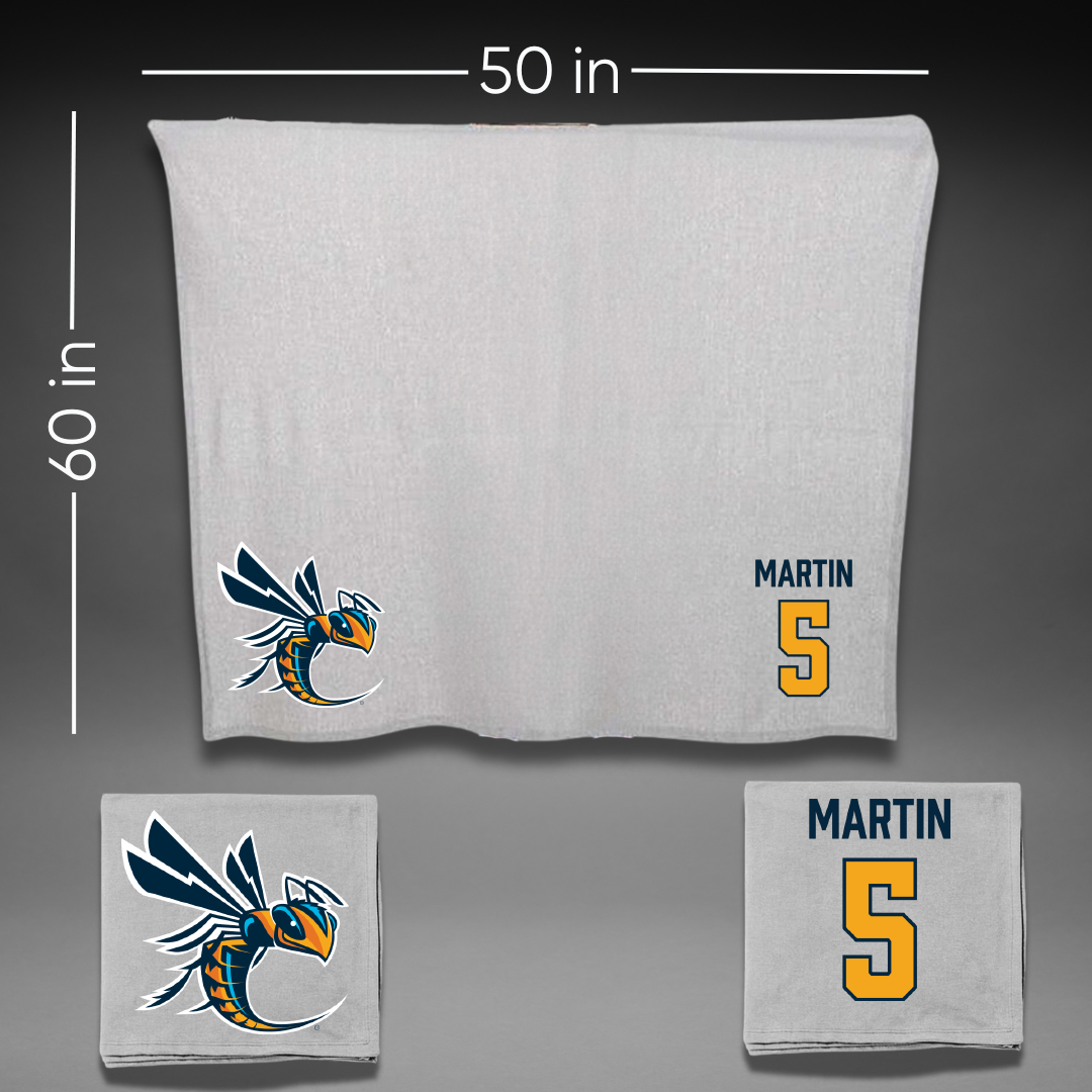 Cedarville University Basketball (W) Gray Blanket - #5 Emma Martin