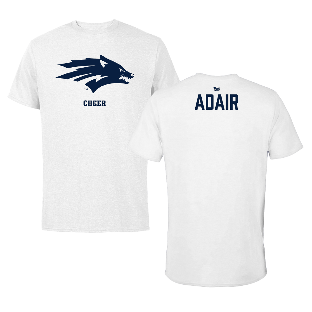 University of Nevada Cheer White Performance Tee - Amari Adair