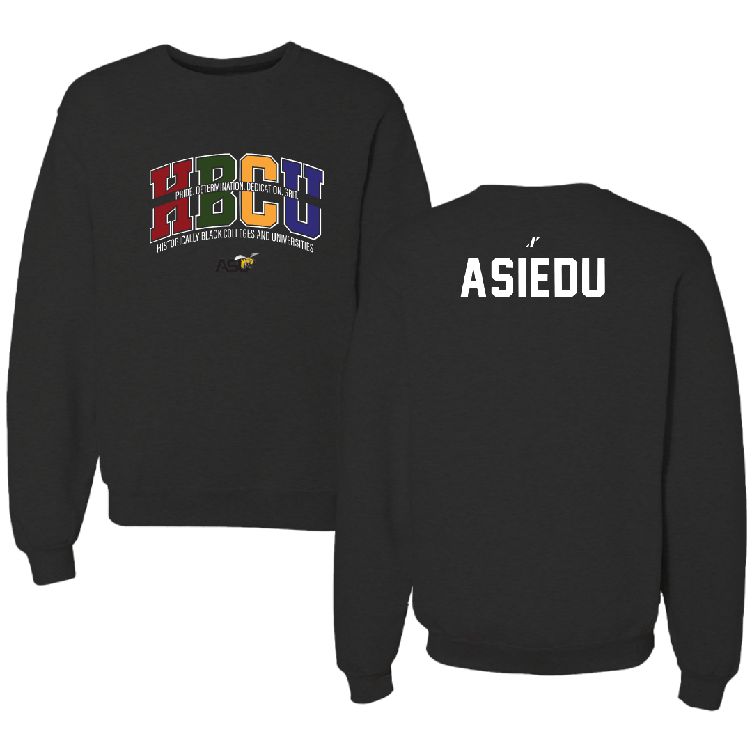 Alabama State University TF and XC Black HBCU Crewneck - Noel Asiedu