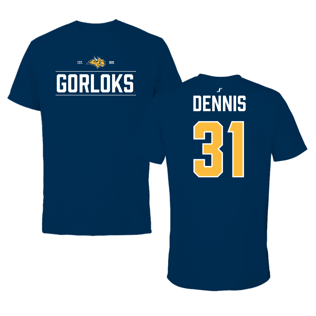 Webster University Soccer (M) Navy General Performance Tee - #31 Luke Dennis