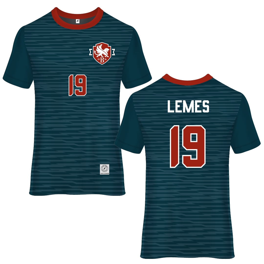 Bethesda University Blue Soccer Jersey - #19 Alexandre Lemes
