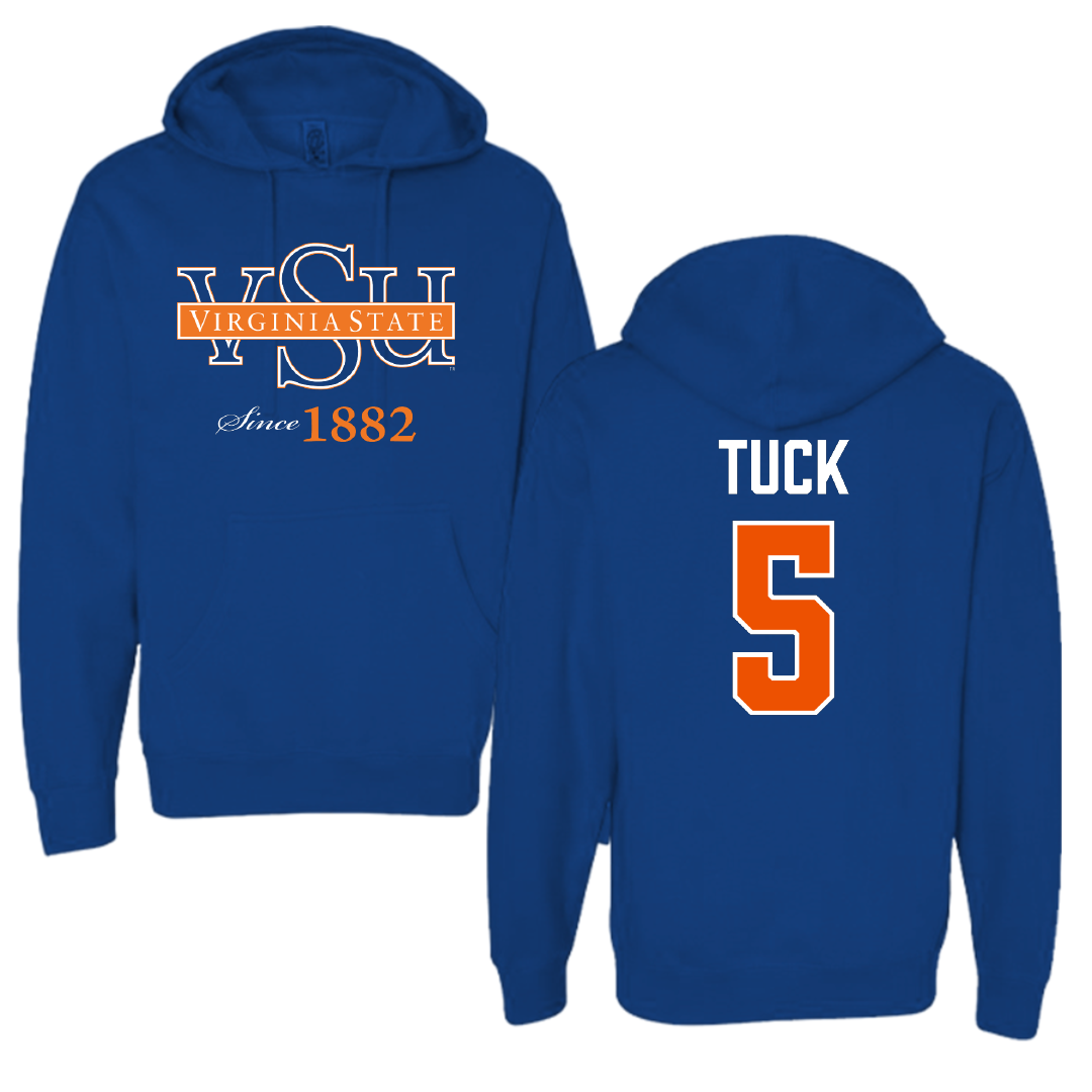 Virginia State University Lacrosse (W) Blue Hoodie - #5 Carea Tuck