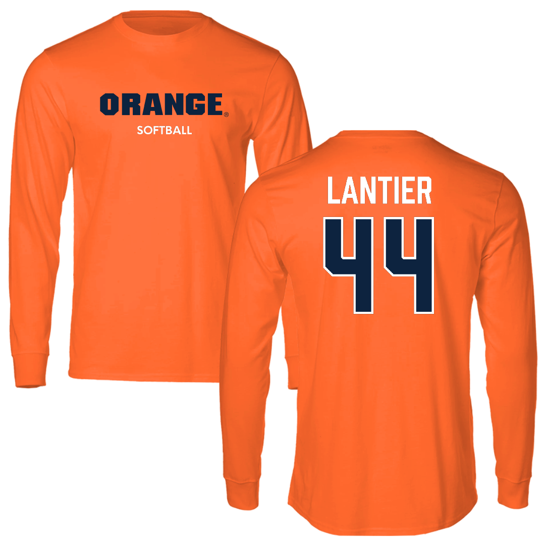 Syracuse University Softball Orange Performance Long Sleeve - #44 Gabby Lantier