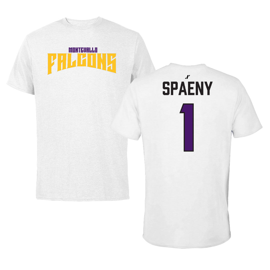 University of Montevallo Acrobatics & Tumbling White Classic Tee - #1 Taylor Spaeny