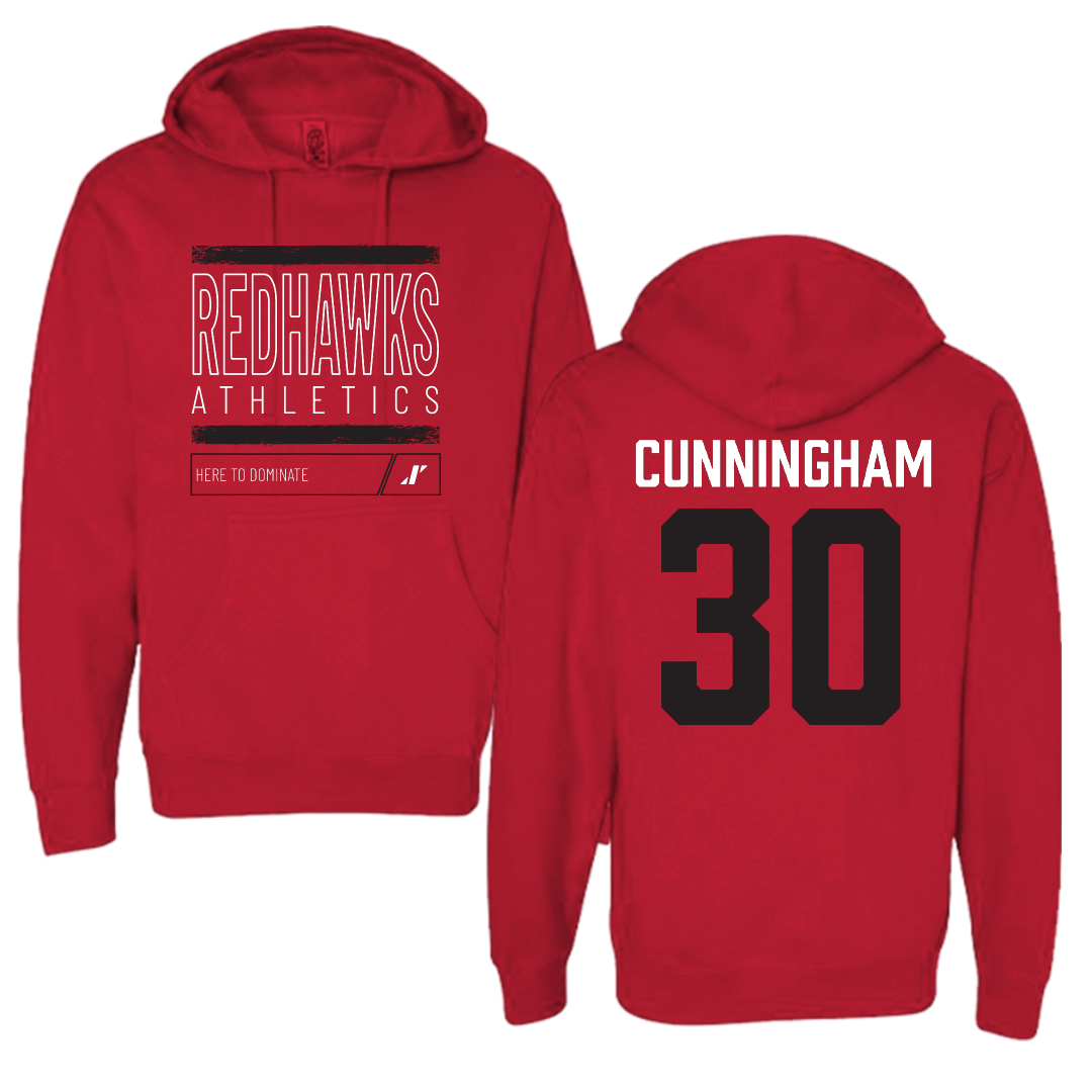 Southeast Missouri State University Football Red Dominate Hoodie - #30 Judd Cunningham