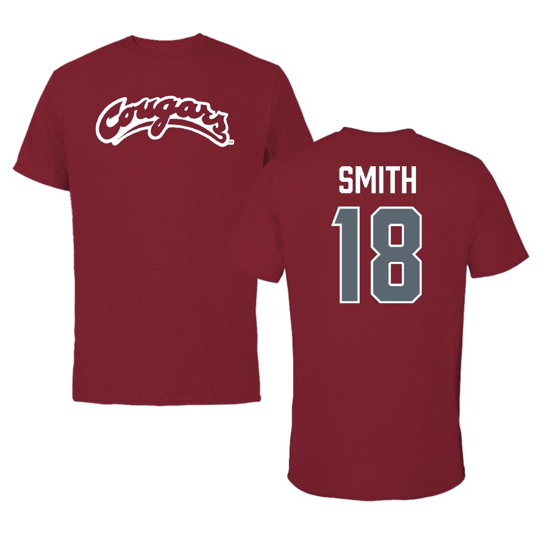 Washington State University Volleyball (W) Cardinal Cougars Tee - #18 Ella Smith