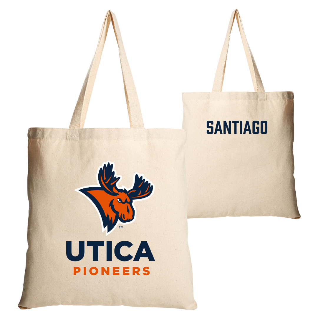 Utica University TF and XC Tan Canvas Tote Bag - Joseph Santiago