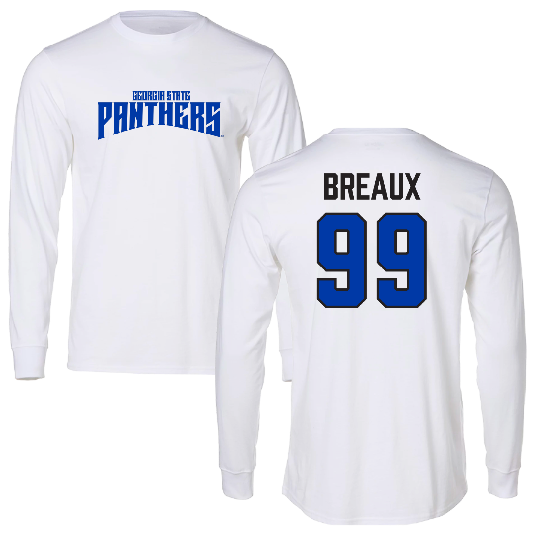 Georgia State University Softball White Classic Long Sleeve - #99 Samantha Breaux
