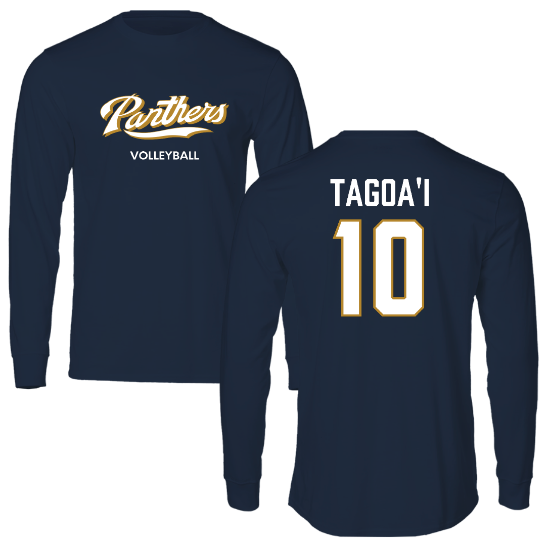 Florida International University Volleyball (W) Navy Performance Long Sleeve - #10 Gianna Tagoa'i