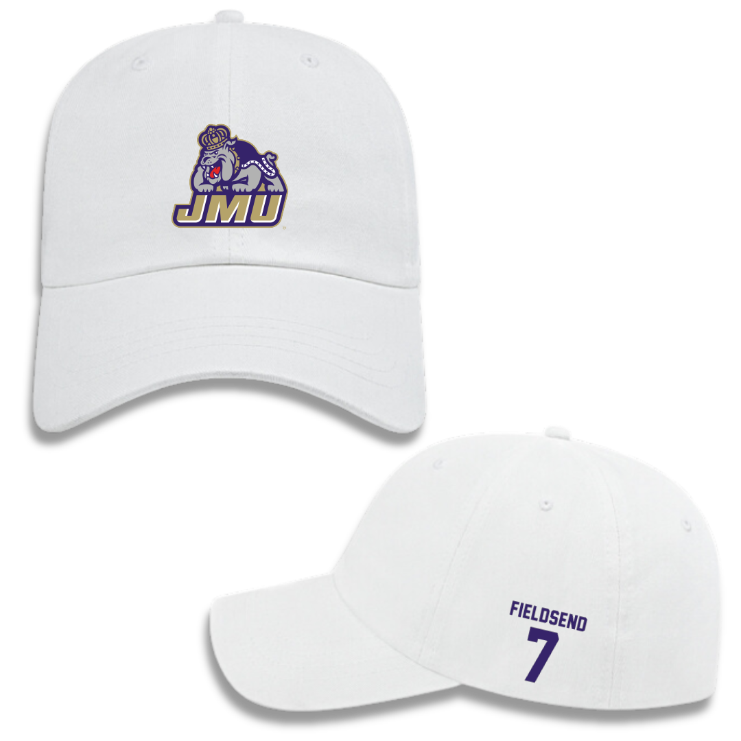 James Madison University Soccer (W) White Hat - #7 Jeanette Fieldsend