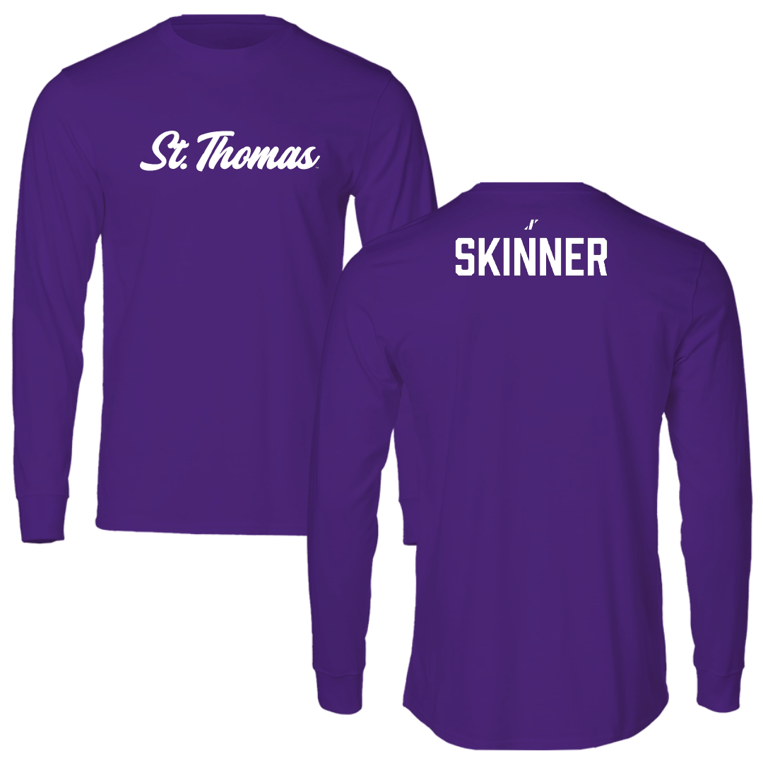 University of St. Thomas (Minnesota) TF and XC Purple Performance Long Sleeve - Henry Skinner